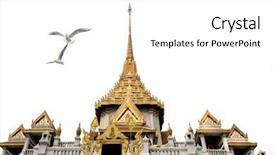  Presentation with architectural - Slide set consisting of history archiecture - architectural detail from exterior view background and a white colored foreground