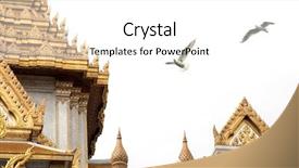  Presentation with architectural - Slide deck having history archiecture - architectural detail from exterior view background and a white colored foreground