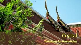  Presentation with architectural - Amazing slide set having history archiecture - architectural detail from exterior view backdrop and a tawny brown colored foreground