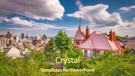  Presentation with dubai evening skyline luxury district - Presentation theme having japanese history - kobe japan skyline background and a tawny brown colored foreground