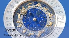  Presentation with venice - Slides featuring history astronomy - astronomical clock in venice isolated background and a teal colored foreground