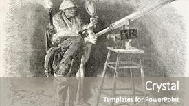  Presentation with history japanese - Colorful slide deck enhanced with history astronomy - japanese astronomer looking into telescope backdrop and a gray colored foreground