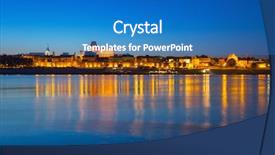  Presentation with astronomy - Theme having history astronomy - old town of torun background and a teal colored foreground