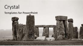  Presentation with stonehenge - Amazing slide set having history astronomy - stonehenge panorama in black backdrop and a light gray colored foreground