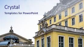  Presentation with antique - Cool new presentation with history barok - antique building view in dresden backdrop and a  colored foreground