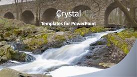  Presentation with baroque - Slide set featuring history barok - baroque bridge tousice czech republic background and a tawny brown colored foreground