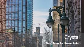  Presentation with baroque - PPT theme with history barok - baroque building located in downtown background and a gray colored foreground