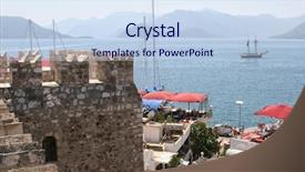  Presentation with battle history - Audience pleasing PPT layouts consisting of history battle - view of the bay backdrop and a sky blue colored foreground