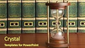  Presentation with history book - PPT layouts enhanced with history book - hourglass background and a tawny brown colored foreground