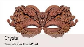  Presentation with brazil carnival - Amazing presentation theme having history brazil - carnival mask made of clay backdrop and a coral colored foreground