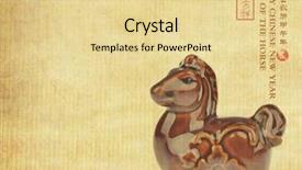  Presentation with chinese calligraphy - Slides enhanced with stack of betting chips on background and a shamrock green colored foreground