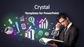  Presentation with history book - Beautiful presentation theme featuring history calendar - young guy reading a book backdrop and a wine colored foreground