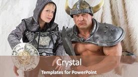  Presentation with young - Audience pleasing slide deck consisting of history cold war - menacing muscular man with young backdrop and a  colored foreground