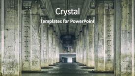  Presentation with bridge - PPT layouts having history cold war - view under bridge background and a dark gray colored foreground