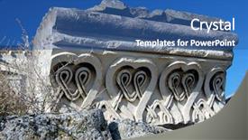  Presentation with history time - Amazing slide set having history colonial time - ruins of ancient greek colony backdrop and a  colored foreground