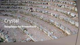  Presentation with ancient greek - Audience pleasing PPT theme consisting of history colonial time - theater ruins of ancient greek backdrop and a  colored foreground