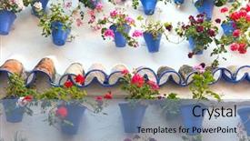  Presentation with cordoba - Colorful presentation theme enhanced with history cordoba - christmas background with fresh fir-tree backdrop and a  colored foreground