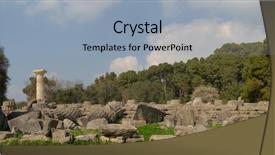  Presentation with ancient greece - Audience pleasing presentation theme consisting of history delphi - ancient olympia the cradle backdrop and a light blue colored foreground