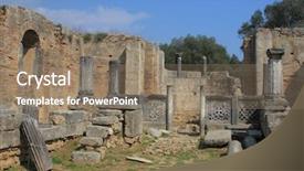  Presentation with ancient greece - Cool new slide set with history delphi - ancient olympia the cradle backdrop and a coral colored foreground