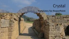  Presentation with ancient greece - Presentation consisting of history delphi - ancient olympia the cradle background and a teal colored foreground