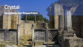  Presentation with plastic waste dumping site - Amazing slide set having history delphi - olympia archeological site peloponnese greece backdrop and a  colored foreground