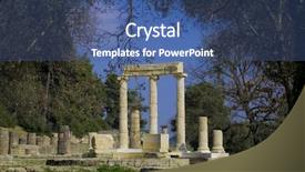  Presentation with history - Beautiful slides featuring history delphi - olympia archeological site peloponnese greece backdrop and a  colored foreground