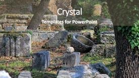  Presentation with disaster recovery site - Colorful theme enhanced with history delphi - olympia archeological site peloponnese greece backdrop and a  colored foreground