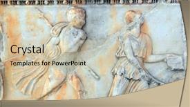  Presentation with history - PPT theme featuring history delphi - olympia archeological site peloponnese greece background and a  colored foreground