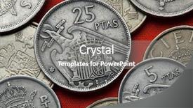  Presentation with spain - Audience pleasing presentation theme consisting of history ditadura - coins of spain coat backdrop and a gray colored foreground