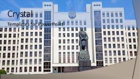  Presentation with independence - PPT theme consisting of history ditadura - parliament building on the independence background and a light blue colored foreground