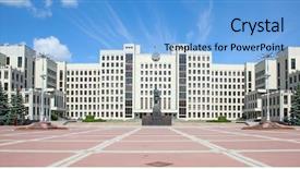  Presentation with independence - Theme featuring history ditadura - parliament building on the independence background and a light blue colored foreground