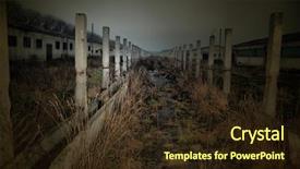  Presentation with decay - Theme with history economic - urban decay kiev ukraine background and a  colored foreground