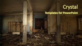  Presentation with decay - Theme enhanced with history economic - urban decay kiev ukraine background and a  colored foreground