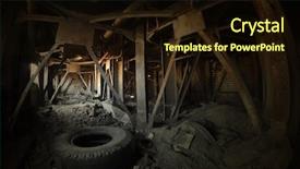  Presentation with decay - Colorful PPT theme enhanced with history economic - urban decay kiev ukraine backdrop and a wine colored foreground