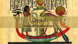  Presentation with egypt - Cool new slide deck with history egypt - papyrus backdrop and a gold colored foreground