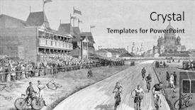  Presentation with engraving - Slide deck with history f athletics - tournament engraving by helmitsky background and a  colored foreground