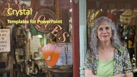  Presentation with antique - Amazing PPT theme having history furniture - antique store owner backdrop and a  colored foreground