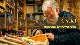  Presentation with wood carving - Theme consisting of history furniture - senior wood carving professional background and a tawny brown colored foreground