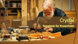  Presentation with wood carving - Audience pleasing slides consisting of history furniture - senior wood carving professional backdrop and a tawny brown colored foreground