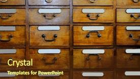  Presentation with vintage - Amazing presentation theme having history furniture - vintage wooden drawer with inscriptions backdrop and a tawny brown colored foreground