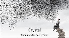  Presentation with mind food - Slide deck enhanced with history future - read to broaden your mind background and a white colored foreground