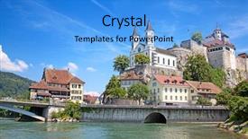  Presentation with english castle - Presentation theme enhanced with venue - round football - soccer background and a red colored foreground.