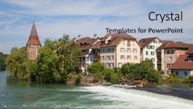  Presentation with old - Slides having history habsburgs - bremgarten old town near zurich background and a light blue colored foreground