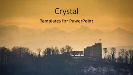  Presentation with switzerland - Presentation theme featuring history habsburgs - habsburg castle located background and a gold colored foreground