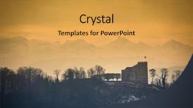  Presentation with zermatt switzerland the train track - Cool new PPT theme with history habsburgs - habsburg castle located backdrop and a gold colored foreground