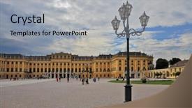  Presentation with winter - Audience pleasing PPT theme consisting of history habsburgs - hofburg - the winter residence backdrop and a  colored foreground