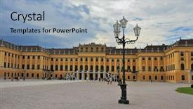  Presentation with lamps - Amazing PPT layouts having history habsburgs - hofburg - the winter residence backdrop and a  colored foreground