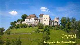  Presentation with romania history hunyad castle - PPT theme enhanced with history habsburgs - lenzburg castle near zurich switzerland background and a tawny brown colored foreground