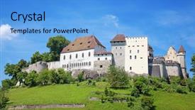  Presentation with switzerland - Amazing presentation having history habsburgs - lenzburg castle near zurich switzerland backdrop and a  colored foreground