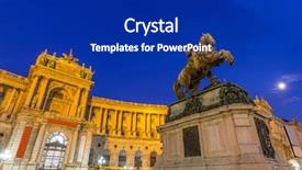  Presentation with joseph - Colorful presentation theme enhanced with history habsburgs - statue of emperor joseph ii backdrop and a navy blue colored foreground